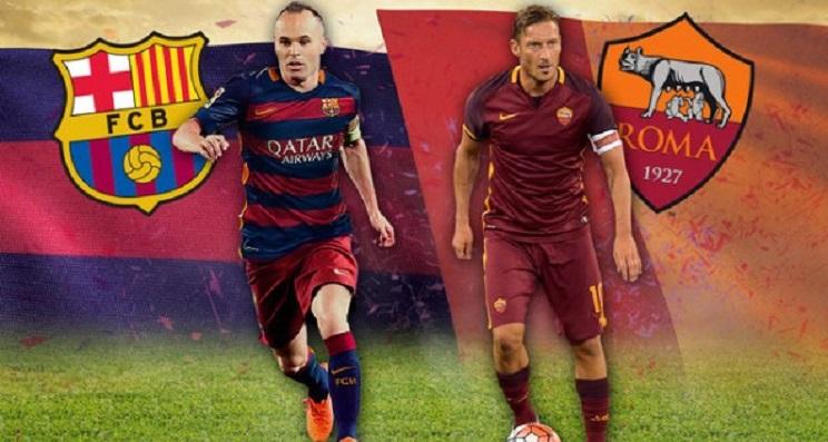 اليوم.. مباراة روما وبرشلونة في دوري أبطال أوروبا