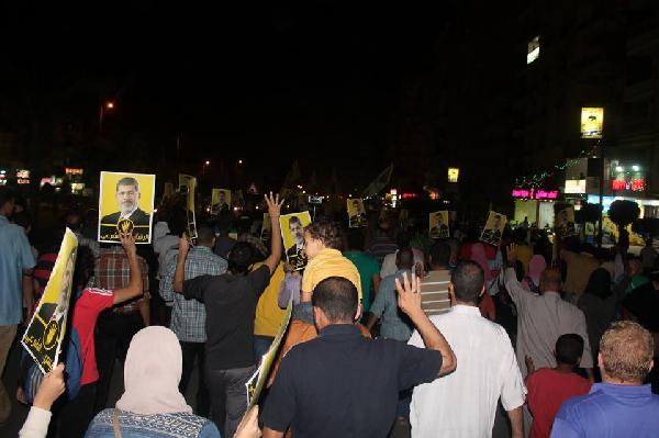 مسيرة منددة بالأحوال الاقتصادية في مدينة نصر