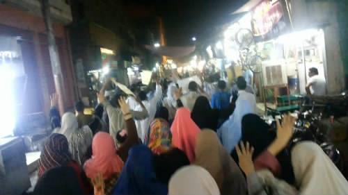 مسيرة منددة بغلاء الأسعار في “كوم إمبو” بأسوان