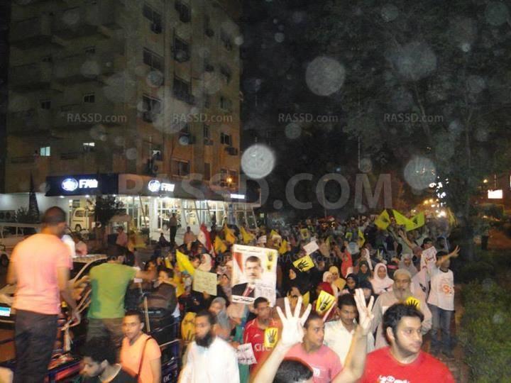 مسيرة المعادي ترفض الغلاء والحرب المزعومة على الإرهاب