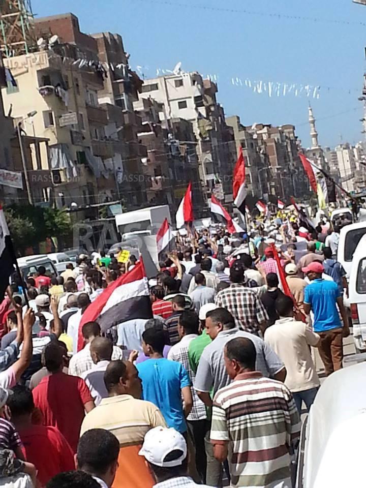 مسيرة لرافضي الانقلاب بحدائق القبة تجاه القصر