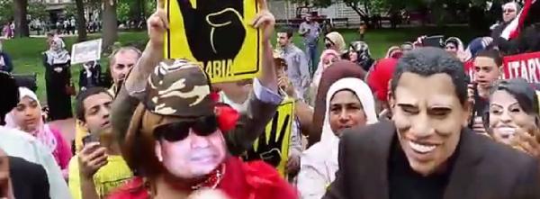 فيديو | زفة بلدي للسيسي أمام البيت الأبيض