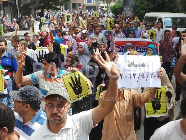 إنهاء مسيرة رافضة بدمياط لتوجه البلطجية نحوها