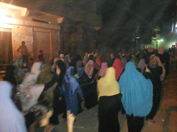 مسيرة ليلية في البحيرة رفضًا للانقلاب