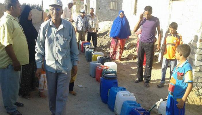 تواصل انقطاع المياه بالإسماعيلية.. والأهالي: نولع في نفسنا يا سيسي
