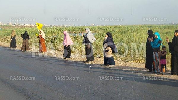 سلسلتان بشريتان في”كفر الشيخ” تنديدًا بالأوضاع الاقتصادية