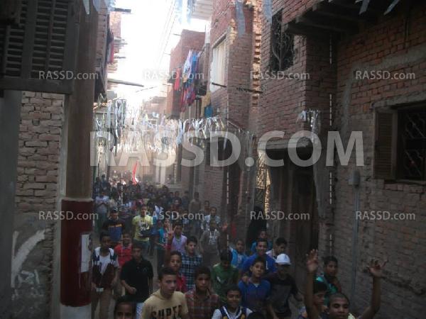 مسيرة طلابية ضد الانقلاب بقرية مطرطارس بالفيوم