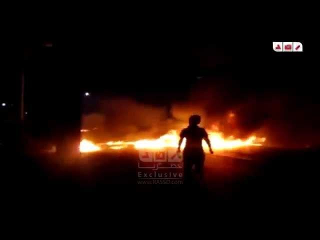 مجهولون يقطعون طريق الإسكندرية الدولي