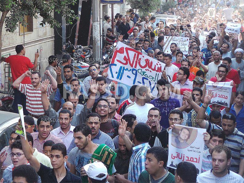 تظاهرات بالمنوفية لرفض الانقلاب العسكري