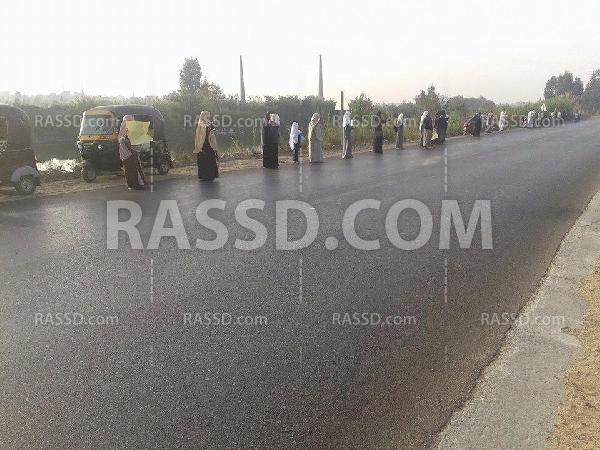 سلاسل بشرية في أجا بالدقهلية في أسبوع “العدالة”