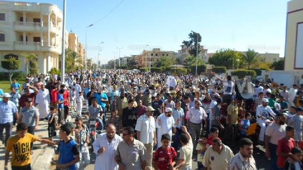 الآلاف بمسيرة حاشدة لتأييد الشرعية بدمياط