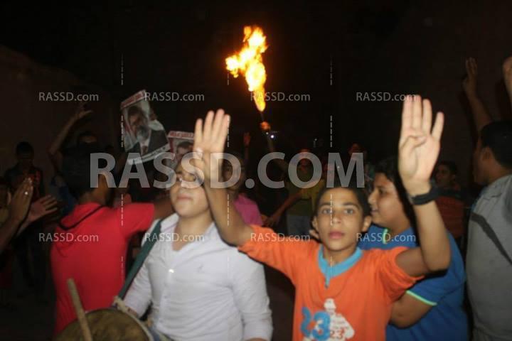 مسيرة ليلية لشباب أبو كبير بالشرقية ضد الانقلاب