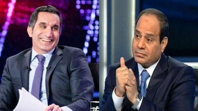 أبو بكر :باسم يوسف سب السيسي بالمطار بألفاظ خارجة