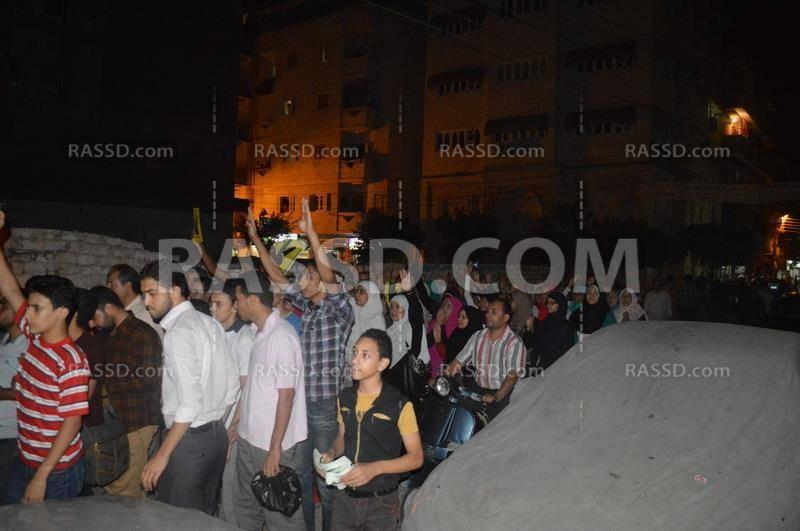 مظاهرة شعبية ضد حكم في العسكر بالبحيرة