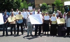 ملاك أراضي طريق الواحات يتظاهرون أمام “وزراء الانقلاب” لإرجاعها