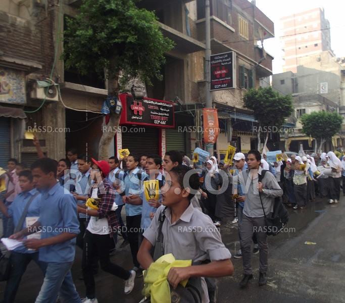 طلاب غرب الإسكندرية بمسيرة للإفراج عن المعتقلين