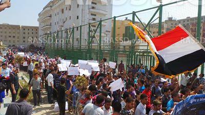 البث المباشر لمظاهرات اتحاد طﻻب جامعة بني سويف