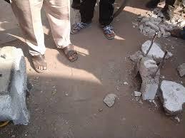 إصابة طفلة في حادث إنفجار قنبلة بدائية بالمحلة