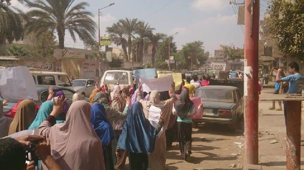 مسيرة ببركة السبع بالمنوفية تنديدا بتردي الأوضاع الاقتصادية