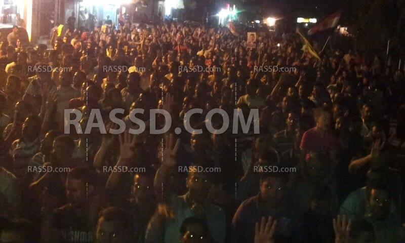 هتافات وأغاني ثورية في مسيرة حوش عيسي بالبحيرة