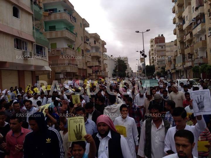 أهالي مطروح يهتفون:” من مطروح بنقولها قوية مش حنسلم القضية “