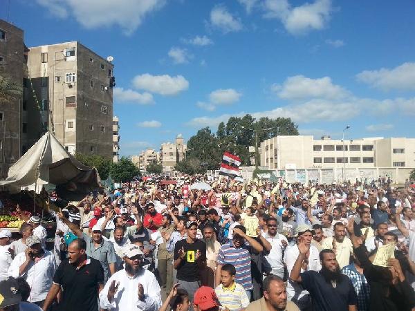 يحدث الأن ..مسيرة حاشدة ببورسعيد لرفض الانقلاب