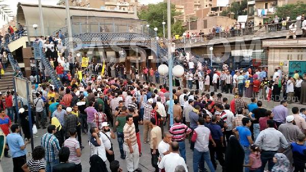 ازدحام بكوبري القبة بعد مغادرة رافضي الانقلاب لوزارة الدفاع