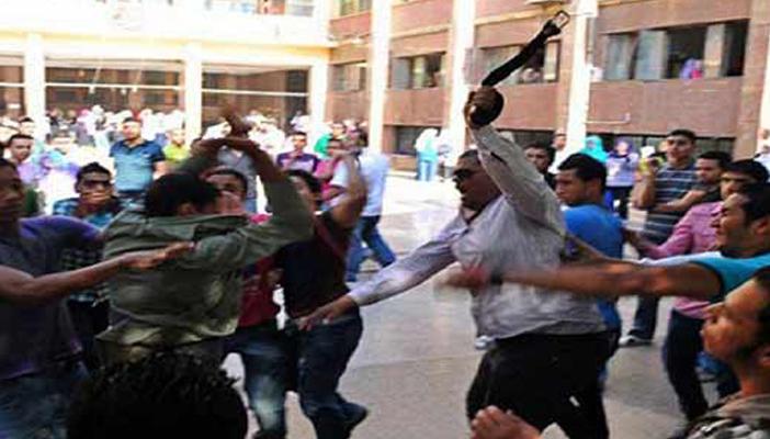 قرار نقل يتسبب في معركة بين طلاب مدرستين بالدقهلية