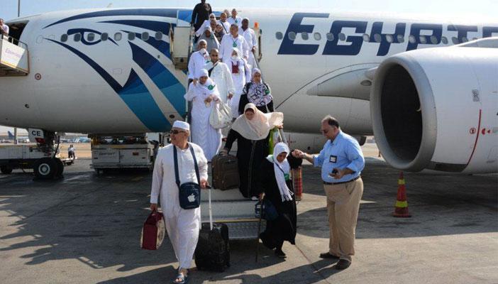 وصول 45 ألف حاج مصري على متن 190 رحلة طيران حتى الآن