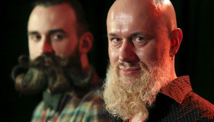 بالفيديو.. مسابقة دولية لاختيار أجمل الشوارب واللحى