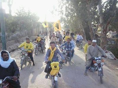 مسيرة بالدراجات النارية بميت أبو خالد بالدقهلية