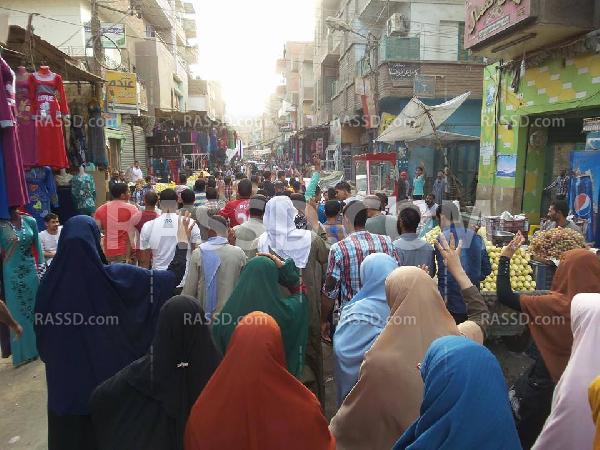 مسيرة مناهضة للانقلاب العسكري في المنيا