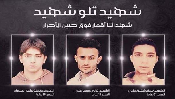 مهند وفادي وحذيفة.. شهداء فلسطين ضد الإنبطاح