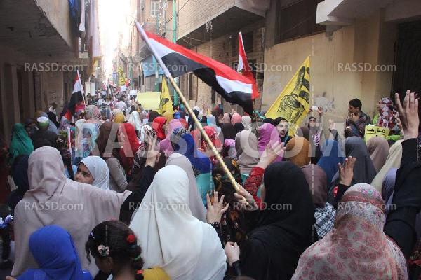 صور | تظاهرة لرافضي الانقلاب في أوسيم بالجيزة