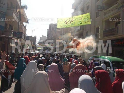 رغم القبضة الأمنية.. انطلاق تظاهرتين بدمنهور تنديدا بالانقلاب