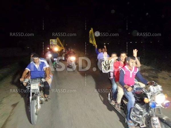 مسيرة بالدراجات البخارية في الفيوم للتنديد بالانقلاب