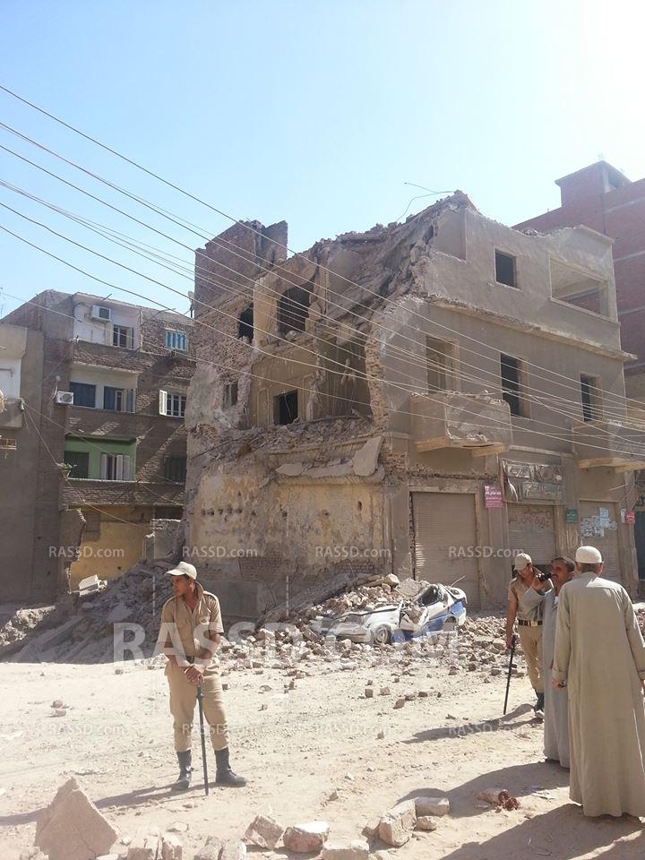 انهيار عقار بفاقوس دون وقوع إصابات