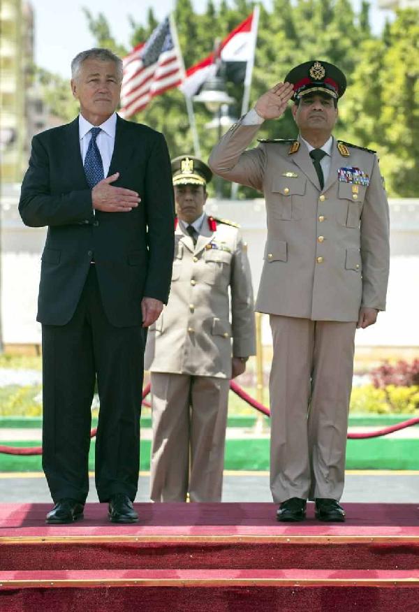 هيجل للسيسي:المساعدات الأمريكية مستمرة