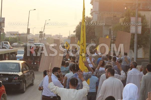 صور| مسيرة حاشدة لرافضي الانقلاب في القليوبية