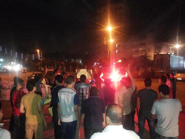 وقفة احتجاجية لـ”شباب ضد الانقلاب” في الدقهلية