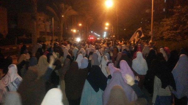 السادات تتظاهر للمطالبة بالقصاص للشهداء