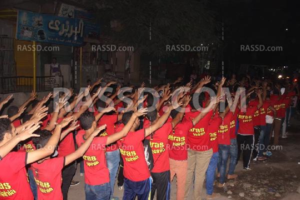 ألتراس ناهيا يتظاهر للإفراج عن زملائهم المعتقلين