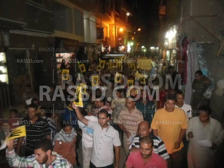 تحية من رافضي الانقلاب بالأسكندرية لشبكة رصد