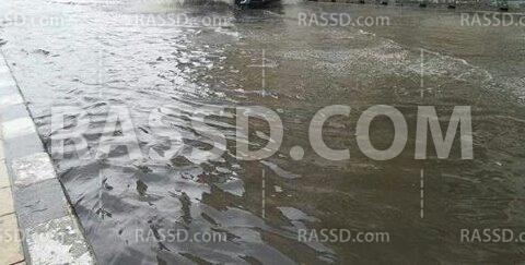 غرق شوارع الإسكندرية بسبب هطول الأمطار