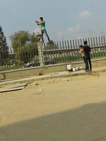 تركيب كاميرات مراقبة بأسوار المجمع النظرى بجامعة دمنهور