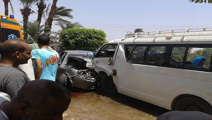 البحيرة: مصرع وإصابة 15 شخصا في حادث تصادم بالطريق الزراعي