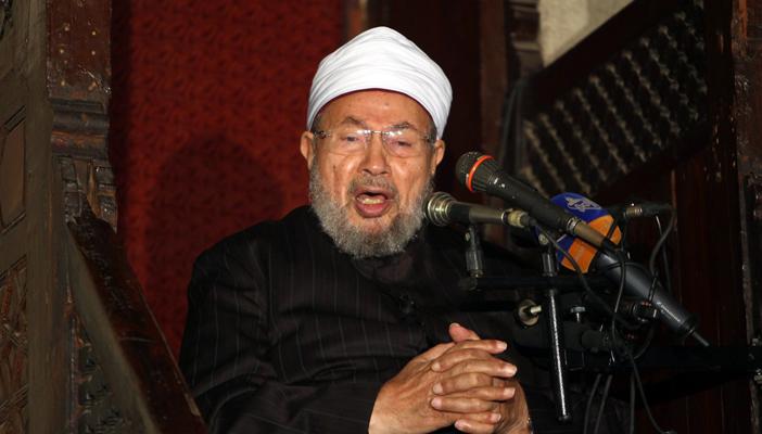 القرضاوي: دعم الفلسطينيين واجب ونصرتهم فريضة