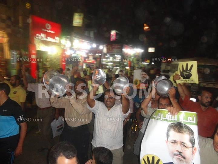 مسيرة بالحلل لرافضي الانقلاب بشبرا