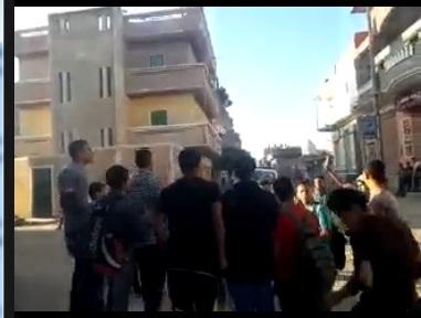 وقفة لطلاب المدارس في الدلنجات بحيرة ضد حكم العسكر