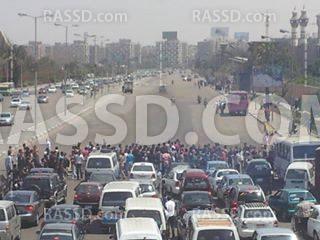 قطع طريق الأتوستراد ردًا على اقتحام جامعة الإسكندرية